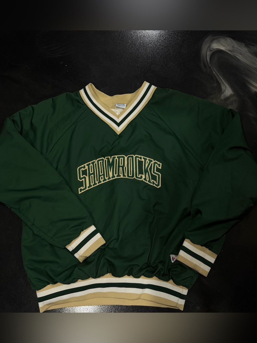Varsity Shamrocks Green V-Neck Pullover Sweater